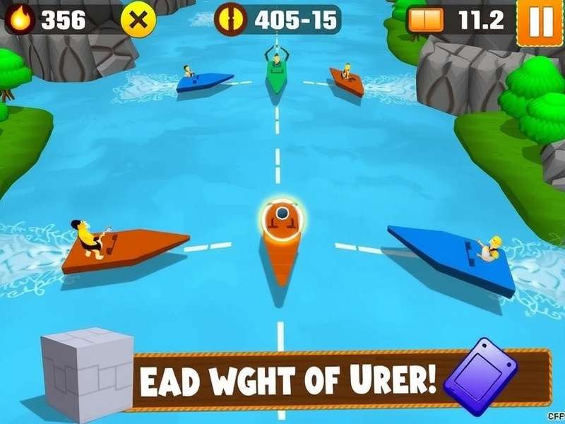 Krishna Quest River Racer Gameplay Screenshot